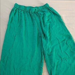 Connection 18 Emerald Green Pants size M cropped 21” inseam